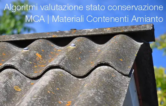 Algoritmi valutazione stato conservazione MCA Algoritmi valutazione stato conservazione MCA