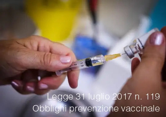 Legge 119 2017 Prevenzione vaccinale