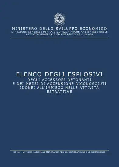 Elenco eplosivi attivita  estrattive 2018