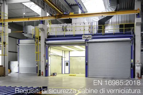 EN 169852018 Requisiti di sicurezza cabine di verniciatura