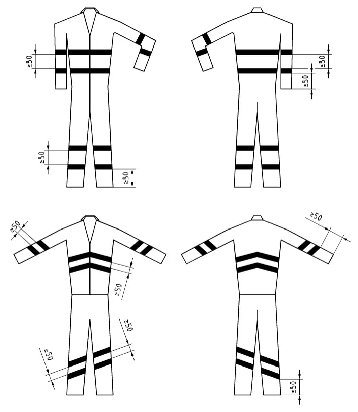 Figura 5 EN ISO 20471 Figura 5 EN ISO 20471