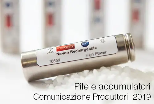 Pile e accumulatori   Comunicazione Produttori 2019