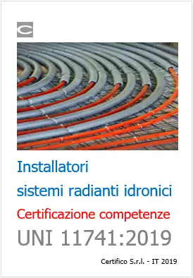 UNI 11741 Certificazione competenze installatori sistemi radianti