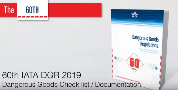 60th IATA DGR 2019 check list