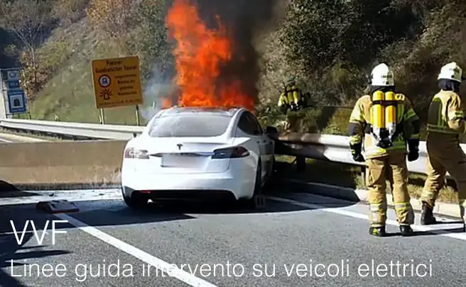 Linee guida in caso di intervento su veicoli elettrici VVF