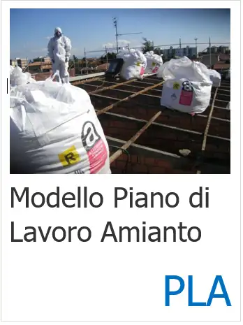 Modello Piano Lavoro Amianto PLA Modello Piano Lavoro Amianto PLA