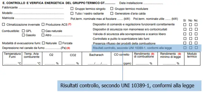 Rapporto di Prova UNI 10389 1 2019 00 Rapporto di Prova UNI 10389 1 2019 00