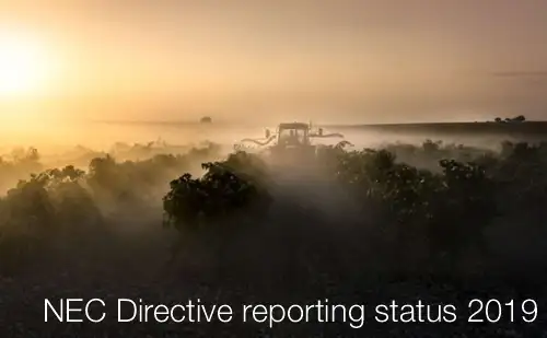 NEC Directive reporting status 2019
