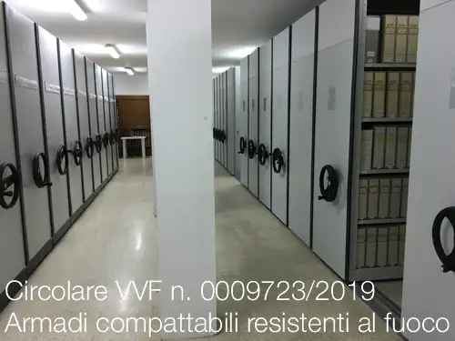 Armadi compattabili resistenti al fuoco Armadi compattabili resistenti al fuoco
