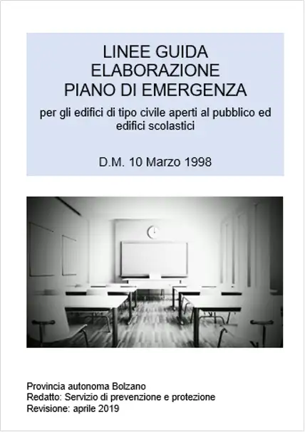 Linee guida piano emergenza 2019 Linee guida piano emergenza 2019