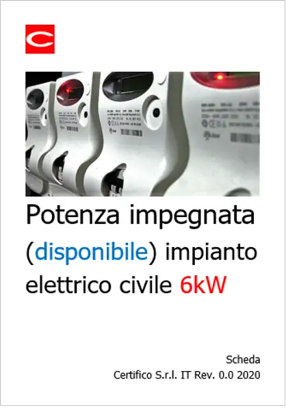 Potenza impegnata  disponibile  impianto elettrico civile