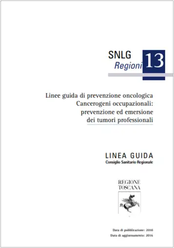 Linee guida di prevenzione oncologica cancerogeni occupazionali RT 2016