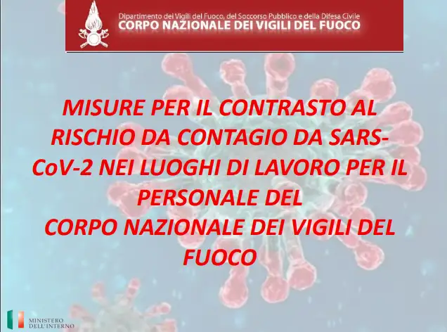 Misure Covid luoghi di lavoro VVF