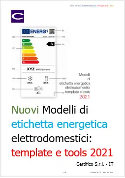 Nuovi Modelli di etichetta energetica elettrodomestici 2021 Nuovi Modelli di etichetta energetica elettrodomestici 2021
