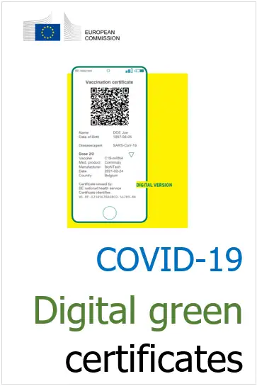 COVID 19 Digital green certificates COVID 19 Digital green certificates