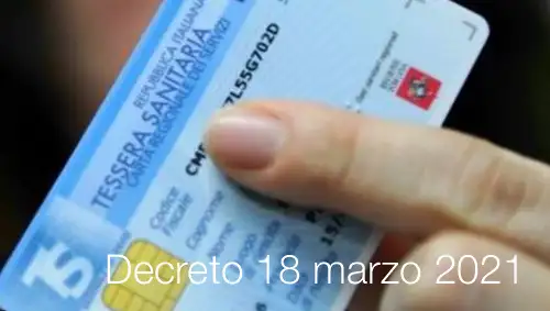 Decreto 18 marzo 2021