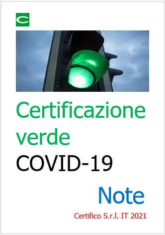Certificazione verde Certificazione verde