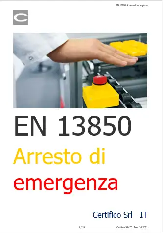 EN 13850 Arresto di emergenza 2021