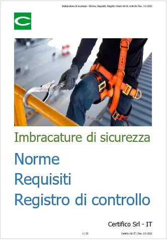 Imbracatura di sicurezza anticaduta EN 361 Imbracatura di sicurezza anticaduta EN 361