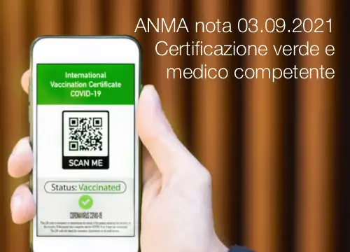 ANMA nota 03 09 2021 Certificazione verde e medico competente ANMA nota 03 09 2021 Certificazione verde e medico competente