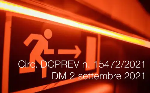 Circolare DCPREV n 15472 del 19 Ottobre 2021 Circolare DCPREV n 15472 del 19 Ottobre 2021