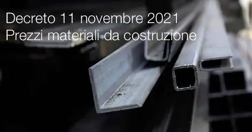 Decreto 11 novembre 2021 Decreto 11 novembre 2021