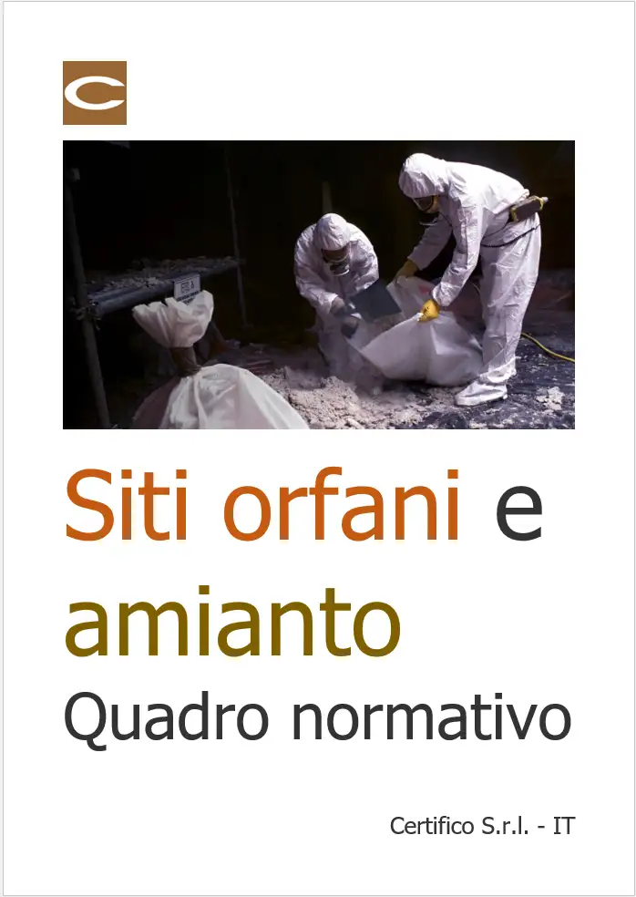 Siti orfani e amianto Quadro normativo Rev 0 0 2021 Siti orfani e amianto Quadro normativo Rev 0 0 2021