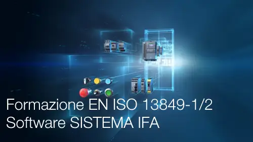 ID 16107 Formazione EN ISO 13849 1 2 Software SISTEMA IFA