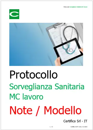 Protocollo di sorveglianza sanitaria MC