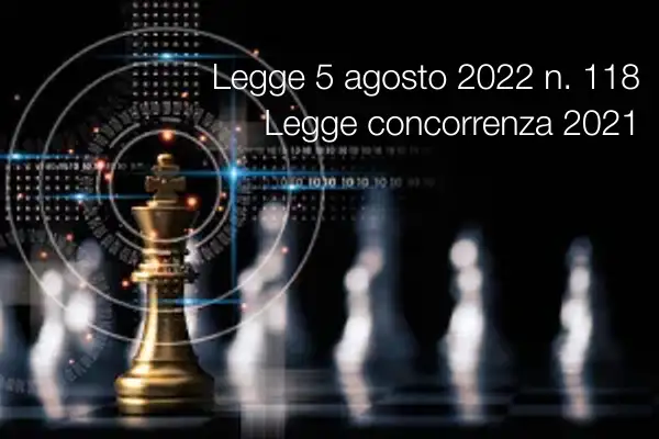 Legge 5 agosto 2022 n  118 Legge concorrenza 2021