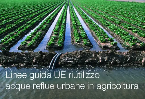 Linee guida UE riutilizzo acque reflue urbane in agricoltura