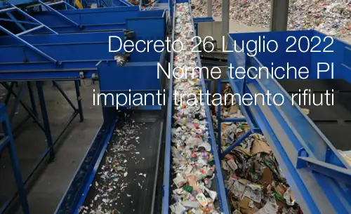 Norme tecniche PI impianti di stoccaggio e trattamento rifiuti Norme tecniche PI impianti di stoccaggio e trattamento rifiuti