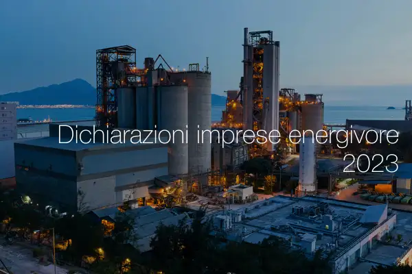 Dichiarazioni imprese energivore 2023