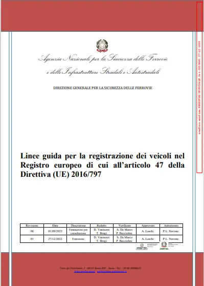 Linee guida per la registrazione dei veicoli nel Registro europeo