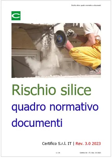 Rischio silice Quadro normativo e documenti Rischio silice Quadro normativo e documenti