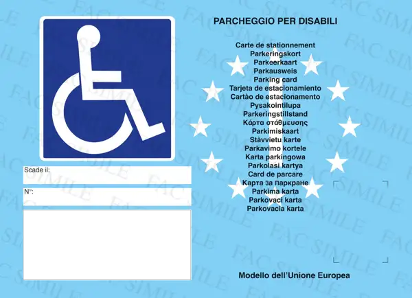Contrassegno disabili Contrassegno disabili