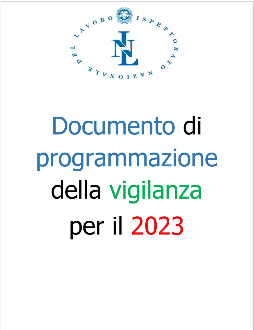 Documento di programmazione della vigilanza per il 2023 Documento di programmazione della vigilanza per il 2023