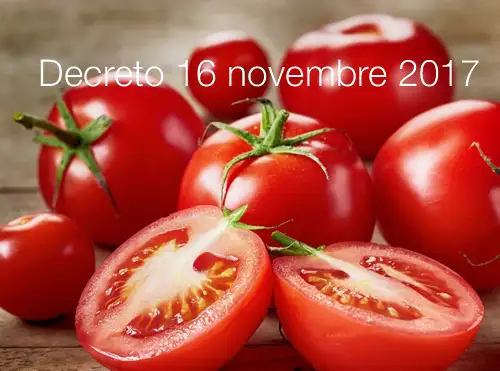 Decreto 16 novembre 2017 Decreto 16 novembre 2017