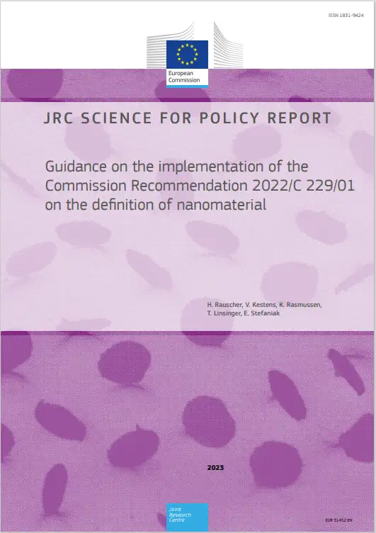 Guidance on the implementation of the Commission Recommendation 2022 C 229 01 on the definition of nanomaterial