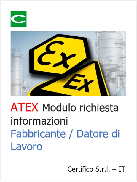 ID 19418 ATEX richiesta informazioni ID 19418 ATEX richiesta informazioni