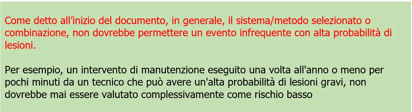 Stima del rischio   scelta matrici del rischio Box 27