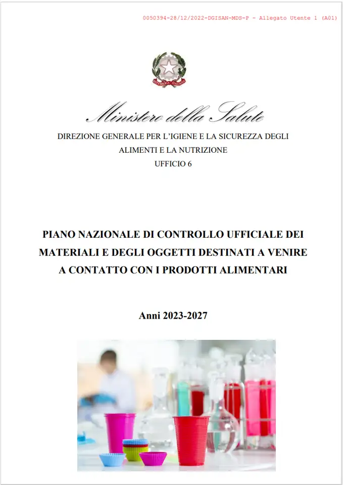 Piano nazionale di controllo ufficiale MOCA Anni 2023 2027 Piano nazionale di controllo ufficiale MOCA Anni 2023 2027