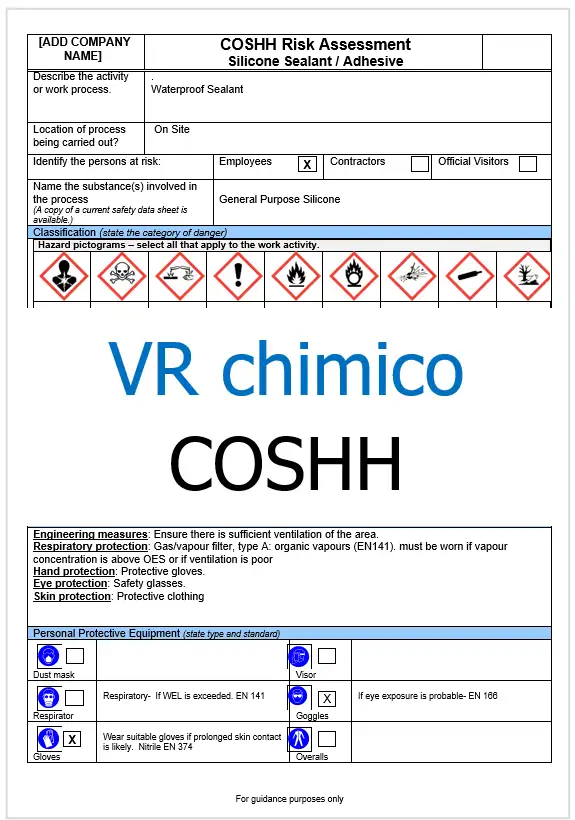 VR Chimico COSHH VR Chimico COSHH