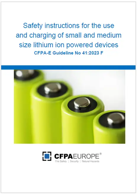Safety instructions use charging small and medium size lithium ion powered devices Safety instructions use charging small and medium size lithium ion powered devices