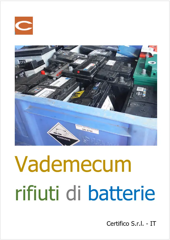 Vademecum rifiuti di batterie Vademecum rifiuti di batterie