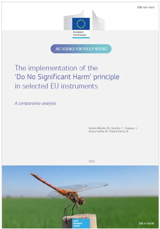 The implementation of the DNSH priciple EU 2024