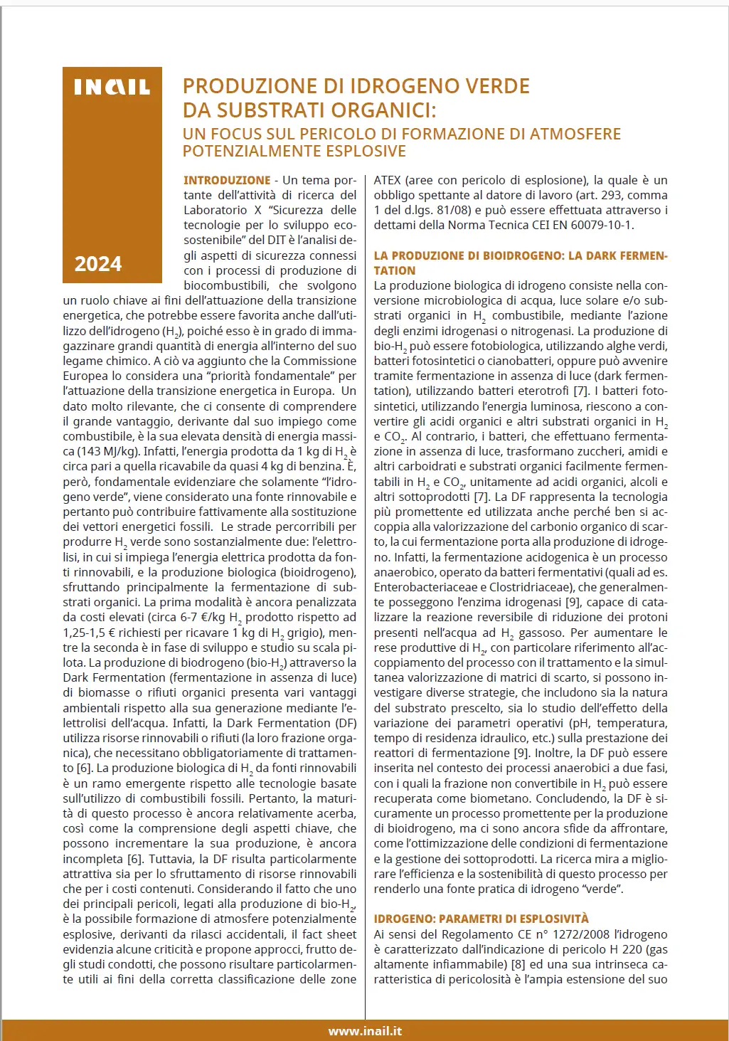 Produzione di idrogeno verde da substrati organici