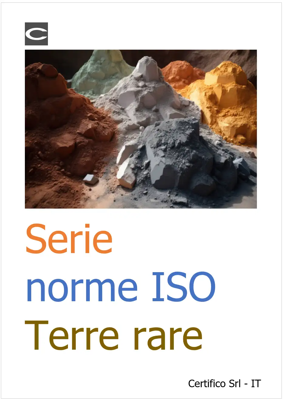 Serie norme ISO Terre rare Serie norme ISO Terre rare