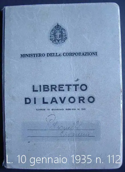 Legge 10 gennaio 1935 n 112 Legge 10 gennaio 1935 n 112