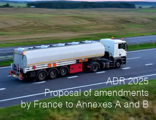 ADR 2025 Proposal of amendments by France to Annexes A and B ADR 2025 Proposal of amendments by France to Annexes A and B
